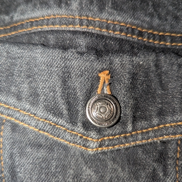 Dark Gray Wash Carol's Denim Vest With Pockets  XL - Picture 3 of 5